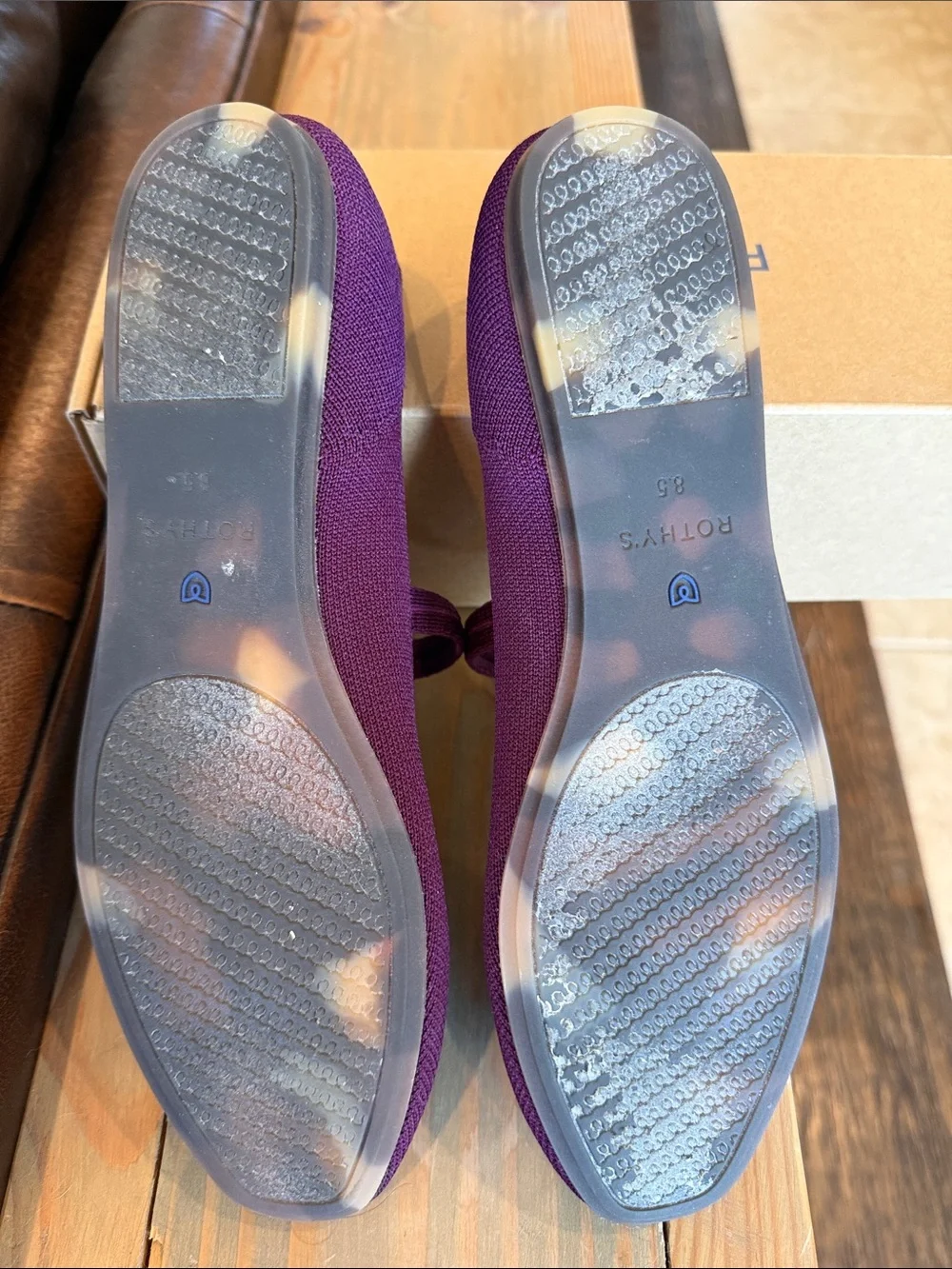 Rothy's The Square Mary Jane in Plum